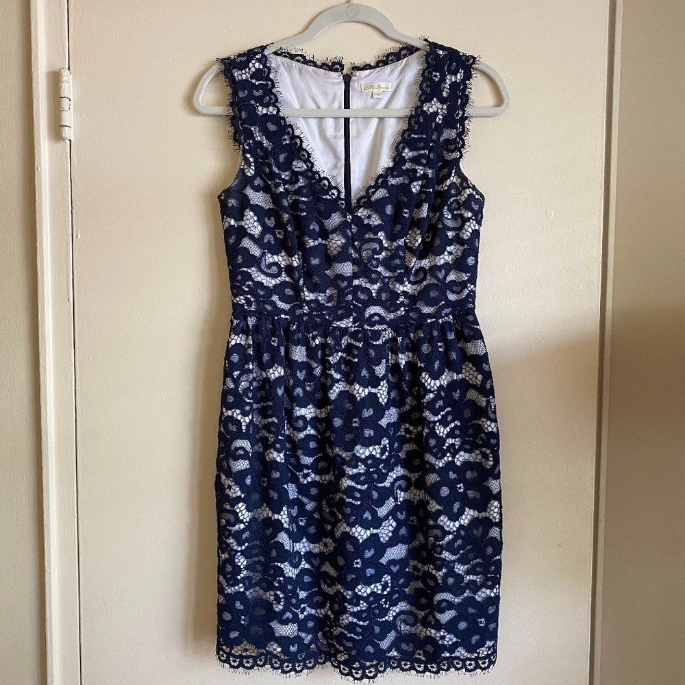 Navy Lace Shoshanna Dress, Size 4
